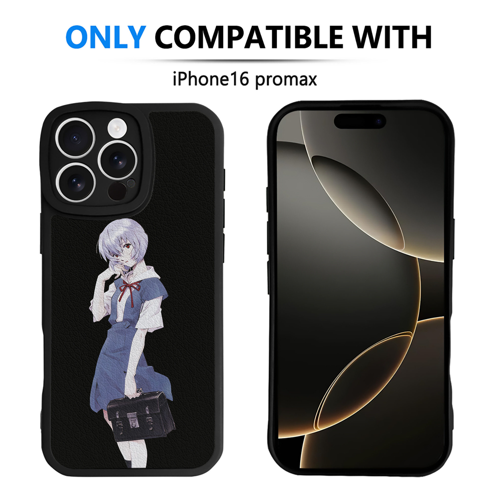（画像用） EVA 新世紀エヴァンゲリオン 【iPhone 16シリーズ対応】シリコンスマホケース（レザー調） 材質：シリコン